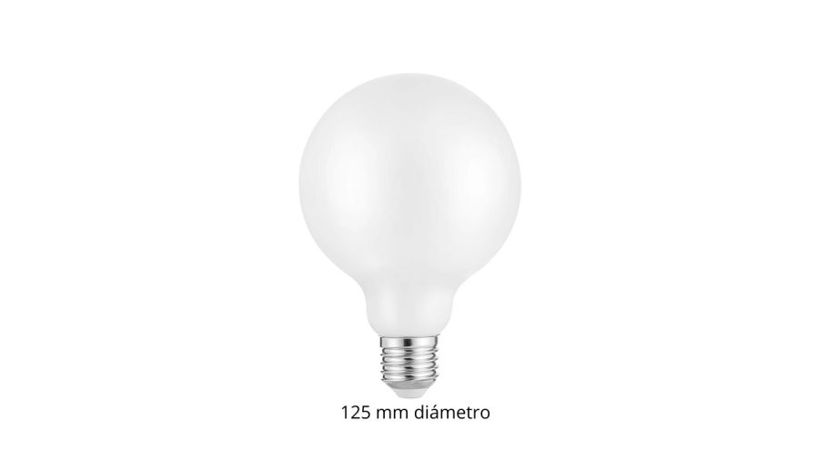 lámpara led globo 125 mm